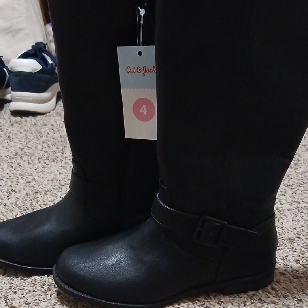 Cat & Jack Black Winter Boots
